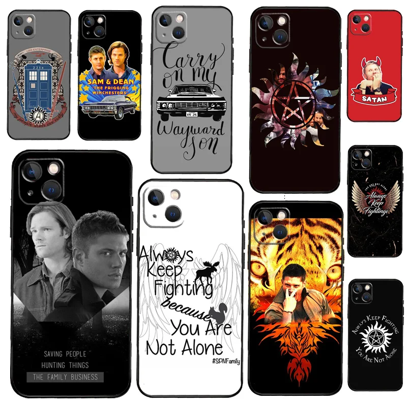 Custodia Per Telefono Tv Supernatural Per Iphone 13 12 11 14 15 Pro Xs Max Xr X Silicone Per Iphone 12 Mini 7 8 Plus Cover
