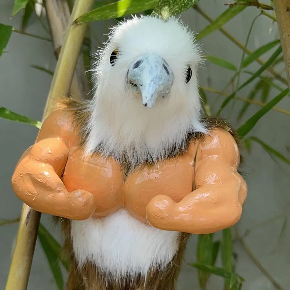 Mini Muscle Eagle Simulation Animal Mold Chicken Toy Halloween Tricky Funny Creative Cute Boys Girls Birthday Christmas Gift | Игрушки и