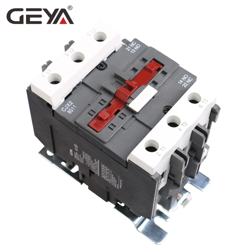 

GEYA CJX2-8011 9511 Magnetic AC Contactor 80A 95A Industrial Electric Contactor 1NO1NC with 220V or 380V Coil