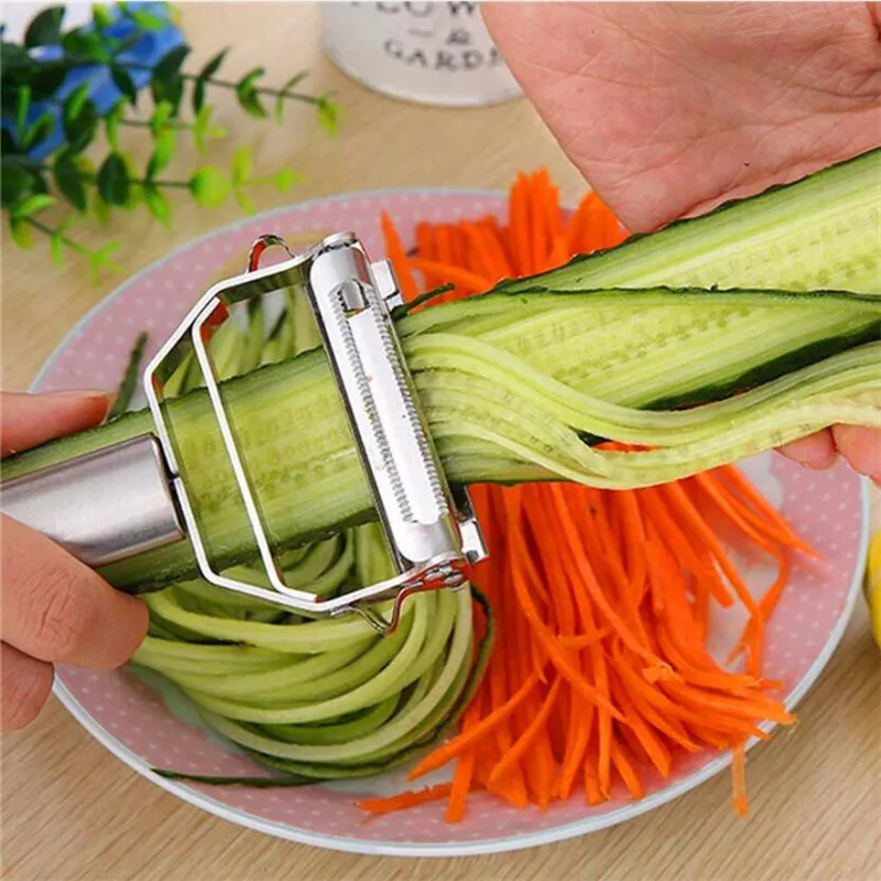 Kitchen Gadget Grater Potato Peeler Vegetable Carrot Cucumber Fruit Stainless-Steel Planing
