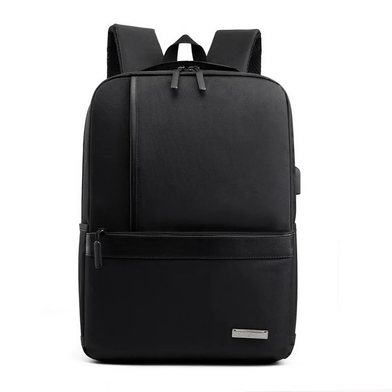 PUIMENTIUA рюкзак для ноутбука с usb-зарядкой, рюкзак для путешествий, рюкзак для школы, рюкзак для книг - Цвет: Black 2