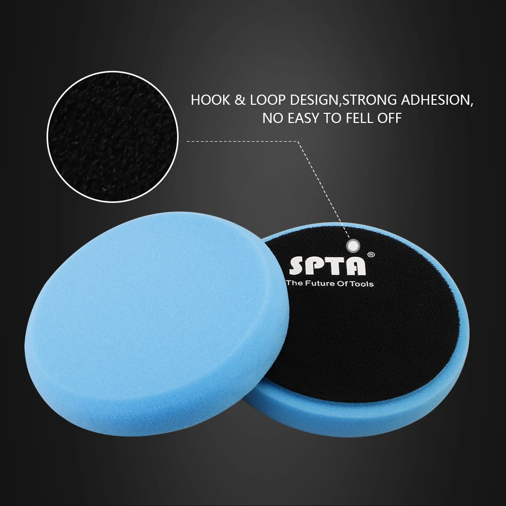 5inch Car Polishing Pads Car Spong Buffing Polish Pad With Hook&Loop For DA/RO/GA Buffer Polisher 5pcs car polishing pad
