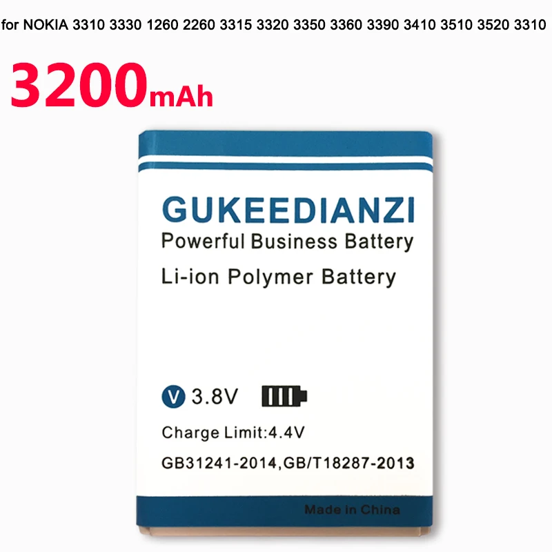 GUKEEDIANZI BLC-2 BLC2 мобильного телефона Батарея для Nokia 3310 3330 3410 3510 5510 3530 3335 3686 3685 3589 3315 3350 3510 6650