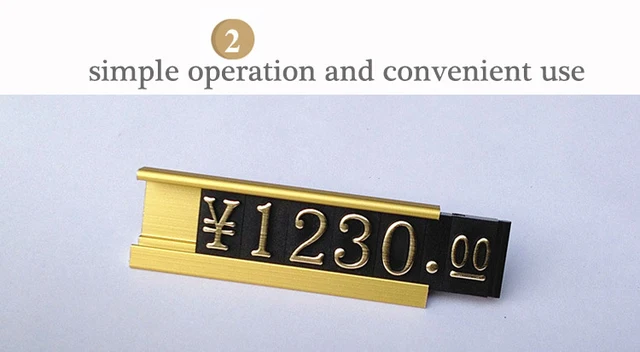 Cartellini Prezzi Regolabili - 170 Blocchetti Numerici Per Esposizione Negozio - Ideali Per Gioielli E Vendita - Foto 10