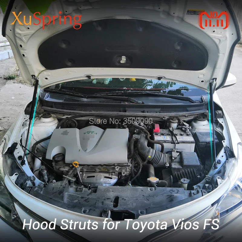 

For 2013-2019 Toyota Vios Yaris Sedan XP150 Refit Bonnet Hood Gas Spring Shock Lift Strut Bars Support Rod Car-styling