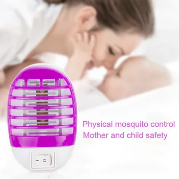 

Mosquito Killer Lamp LED Fly Insect Trap Electric Anti-mosquito Lamp Wall Chaser Electronics Kills Mosquito Lamp EU Plug 2pc hot