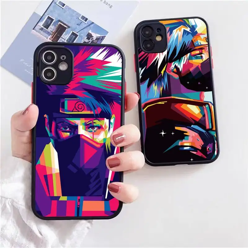 Чехол для телефона с аниме удзумаки нарутос Саске Какаси iphone 13 12 11 xr xs x 7 8 pro max