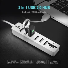 3/6 USB Hub 3,0 Мульти USB 3,0 usb-хаб высокого Скорость хаб TF/SD Card один для ПК Компьютерные аксессуары