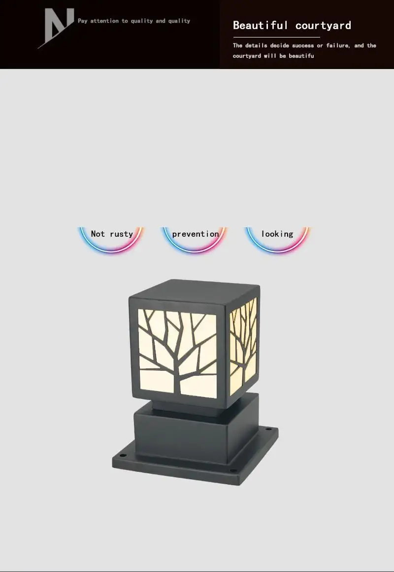 Lampara Lumiere Exterieur De Tuin Verlichting Gartenbeleuchtung светильник наружный декоративный садовый светильник на солнечной батарее