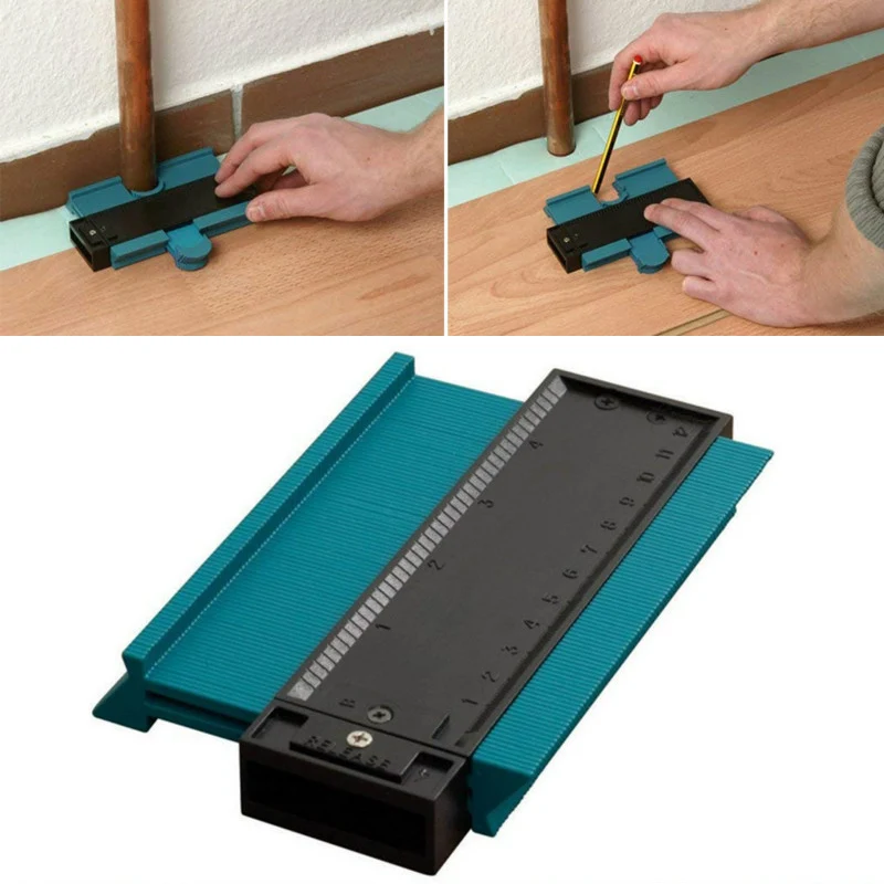 

Plastic Gauge Contour Profile Copy Gauge Duplicator Wood Marking Tool Tiling Laminate Tiles General Tools Gift