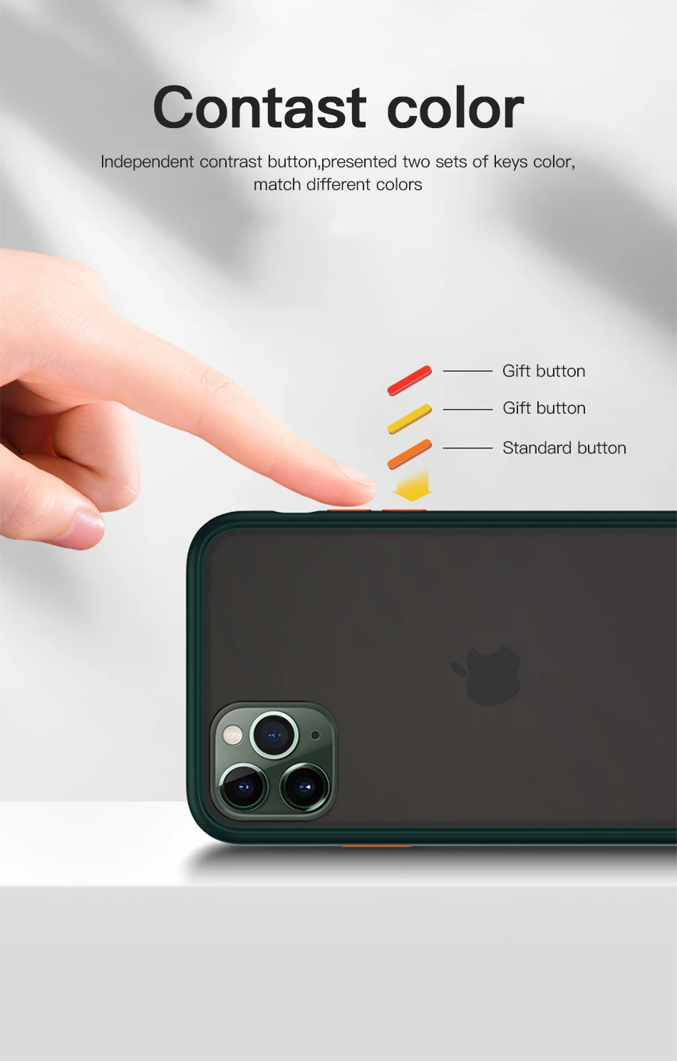 Benks роскошный матовый чехол для телефона для iphone 11/11 Pro/11 Pro Max защита от падения полная Защита задняя крышка прозрачный контрастный корпус