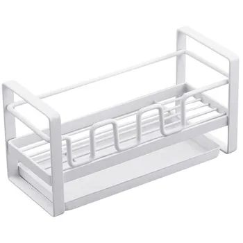 

Kitchen Storage Sink Shelf Holder Double Layer Sponge Organizer Stand Drain Rack J99Store