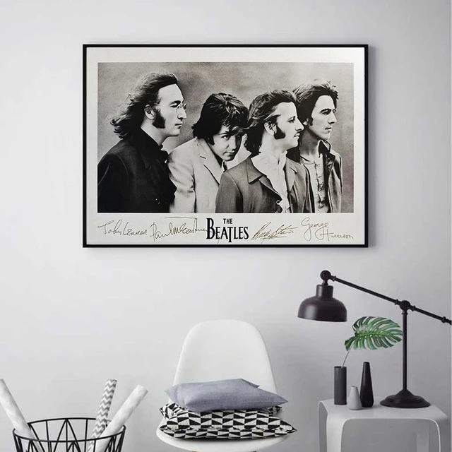 The Beatles Artwork John Paul Ringo and George Printed on Canvas 2