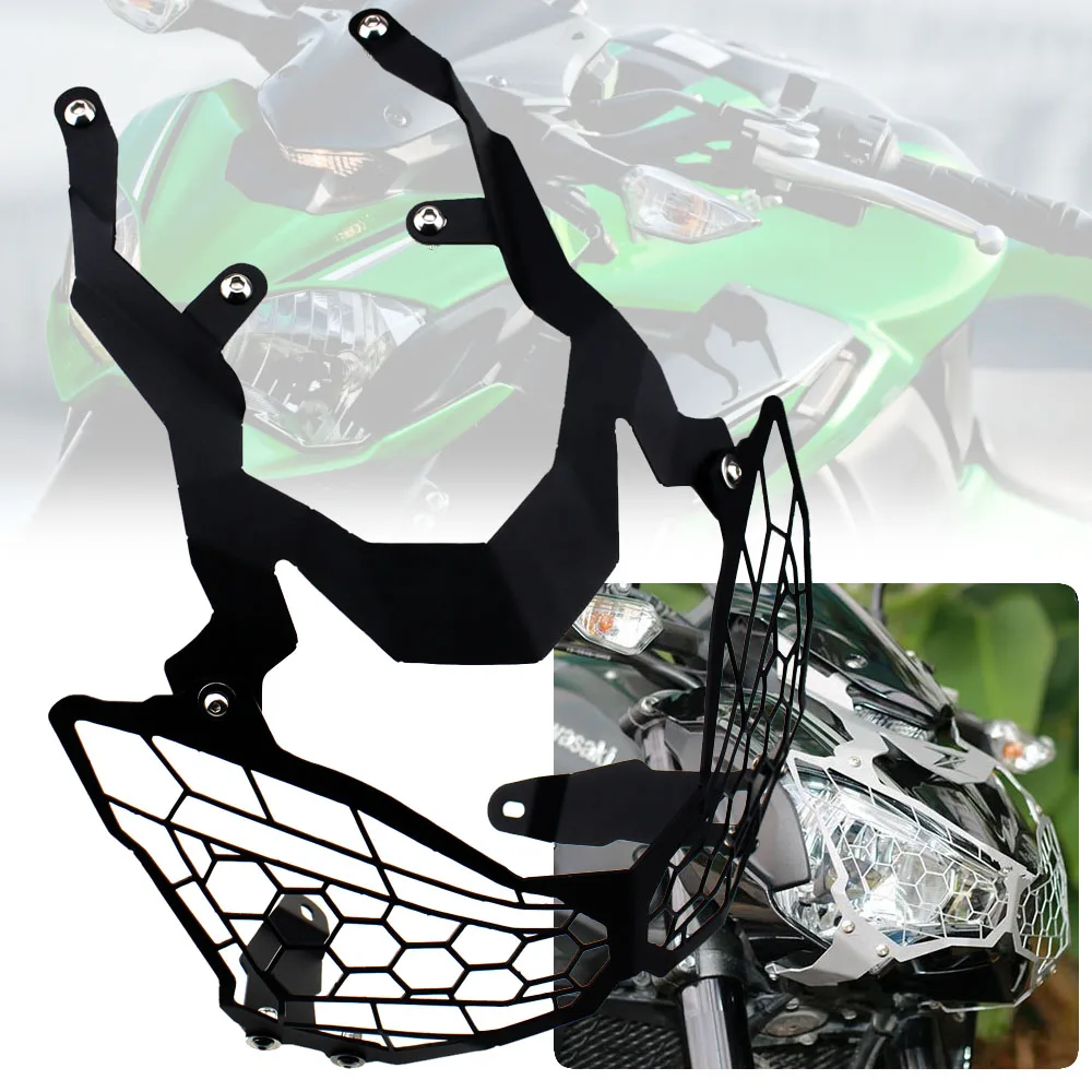 

Headlight Head Lamp Light Grille Guard Cover Protector for Kawasaki Z900 2017 2018 2019 Motorcycle Accessories