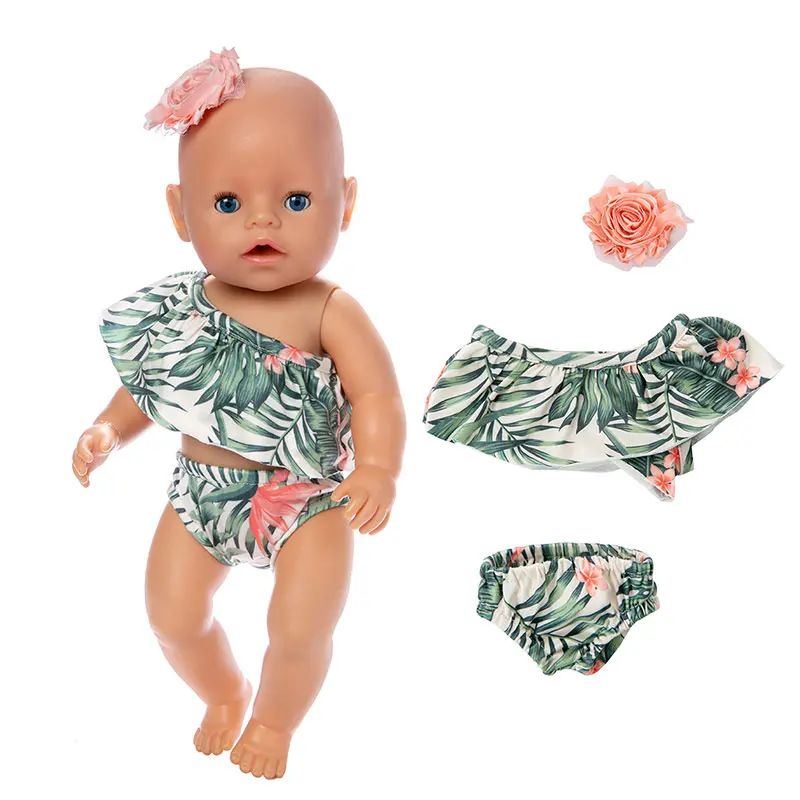 Новые милые купальники бикини подходят для 43 см кукла 17 дюймов Reborn кукла аксессуары