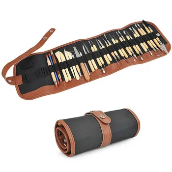 

30-piece Set Clay Sculpture Tools Pottery Clay Carving Scraper Trowel Pen Pottery Ceramics Multi-function Combination Tool Set