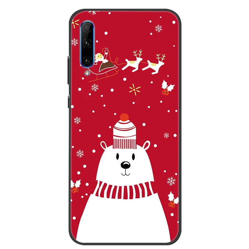 For Huawei Honor 30i LRA-LX1 Case Christmas GIFT NEW YEAR Soft Silicone Cover Fundas For Huawei Honor30i 6.3'' Phone Cases Para silicone case for huawei phone Cases For Huawei