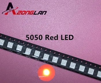

1000PCS/LOT Surface Mount New Real Rushed MUXIN LIGHT 5050 Red Smd Plcc-6 3-chips Ultra Bright Light-emitting Led Diodes