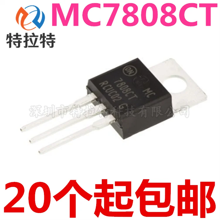 10 шт./лот Mc7808ct 7808ct TO-220 + 8V трехклеммный регулятор напряжения чип новый и