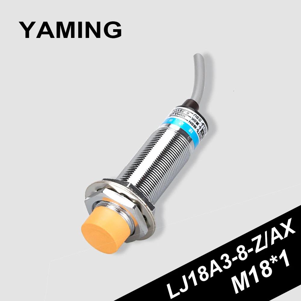 Индуктивный бесконтактный переключатель Φ/AX Sensor M18 с металлическим корпусом PNP/NPN