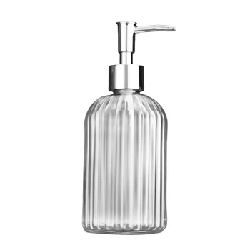 

Refillable Soap Dispenser with Rust Proof Pump Glass Hand Soap Dispenser J78D