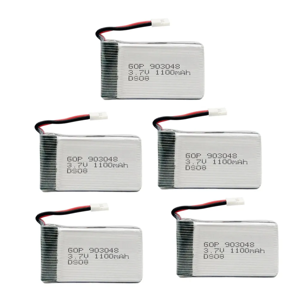 3,7 V 1100mAh 903048 Lipo аккумулятор для SYMA X5S X5C X5SC X5SW M18 H5P X5 HuanQi 859B 727 RC Дрон части li-po аккумулятор 3,7 v+ зарядное устройство - Цвет: Фиолетовый