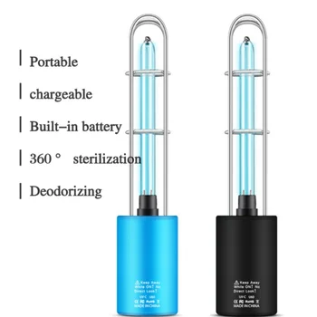

Rechargeable Ultraviolet Disinfection Lamp Home Car UV Sterilization Lamp Built-in Battery Mini Sterilization Deodorant Lamp