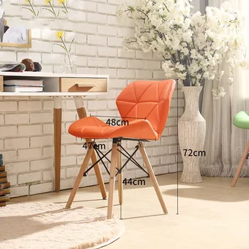 

Dining chair modern minimalist desk and chair home dining room backchair computer chair solid wood Nordic dining chair