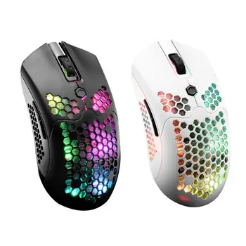 

X2 12000DPI Dual Mode Gaming Mouse 7 Keys Hollow Out Design Wireless Mouse with RGB Light Effect for Laptop PC Computer