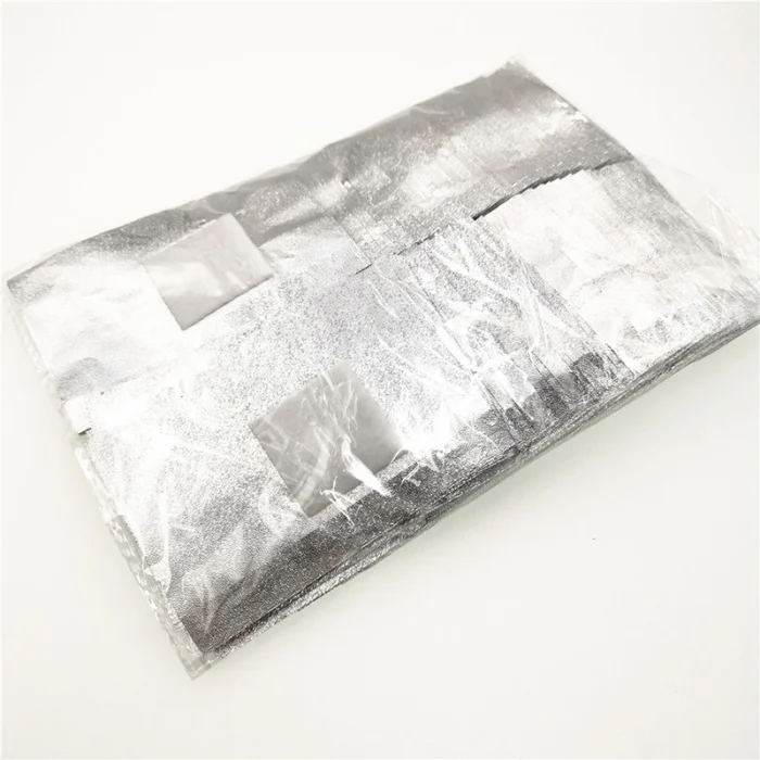 100 Pcs Nail Polish Remover Foil Wraps Nail Gel Soak Off Foils Cotton Pads Acrylic Removal Wraps JS11