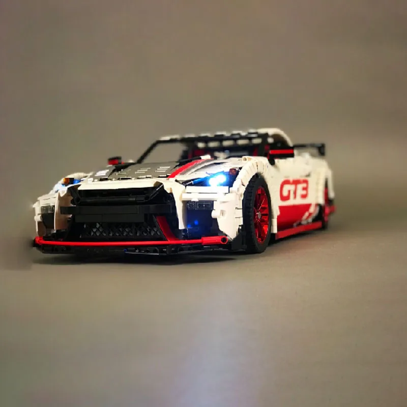 3208 шт. Technic MOC гоночный автомобиль Nissan технология MOC-25326 Кирпичи Модель Строительные Конструкторы игрушки подарок для мальчиков