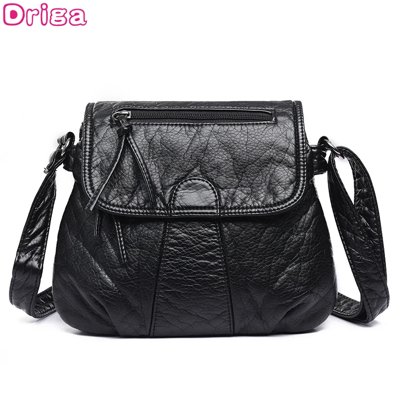 

DRIGA Brand Designer Women Messenger Bags Crossbody Soft PU Leather Shoulder Bag High Quality Fashion Women Bags Handbags