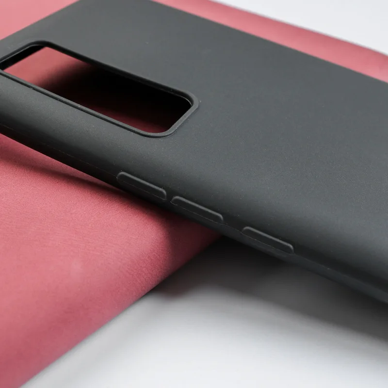 Black Soft Silicone Funda ZTE Axon 20 5G Case A2121 Inch Soft