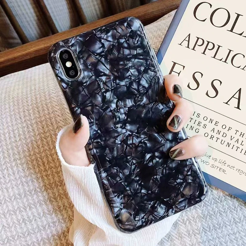 

Glitter Phone Case For iPhone 7 8 Plus 6 6S Dream Pattern Luxury Shell Coque For iPhone XR XS Max X Soft TPU Silicon Cover Cases
