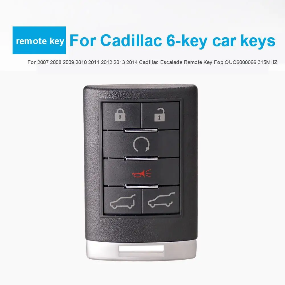 Для 2007 2008 2009 2010 2011 2012 2013 Cadillac Escalade дистанционный ключ OUC6000066 2014 МГц автомобильные