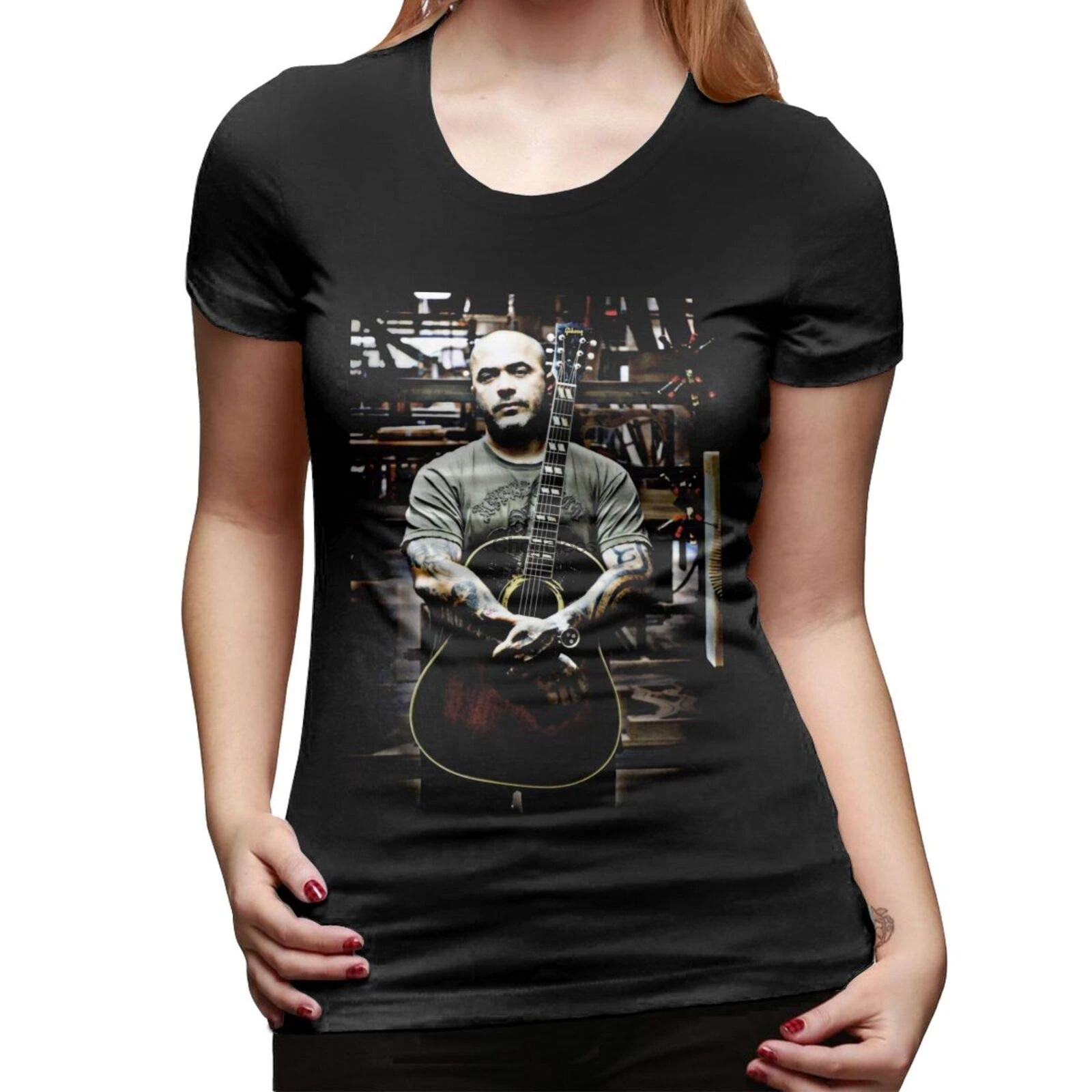 Vgfgtr Aaron Lewis Stylishexquisite T Shirt Women's Short Sleeve Tees | Мужская одежда