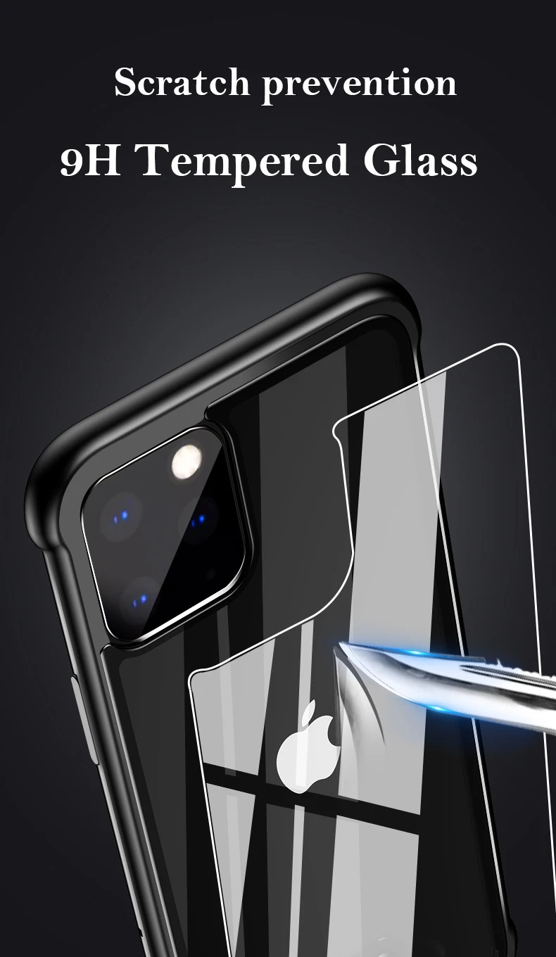 Безрамное алюминиевое чехол-бампер для телефона для iPhone 11 11 Pro MAX XS XR Coque очки с металлической оправой чехол для iPhone 8 7 Plus чехол