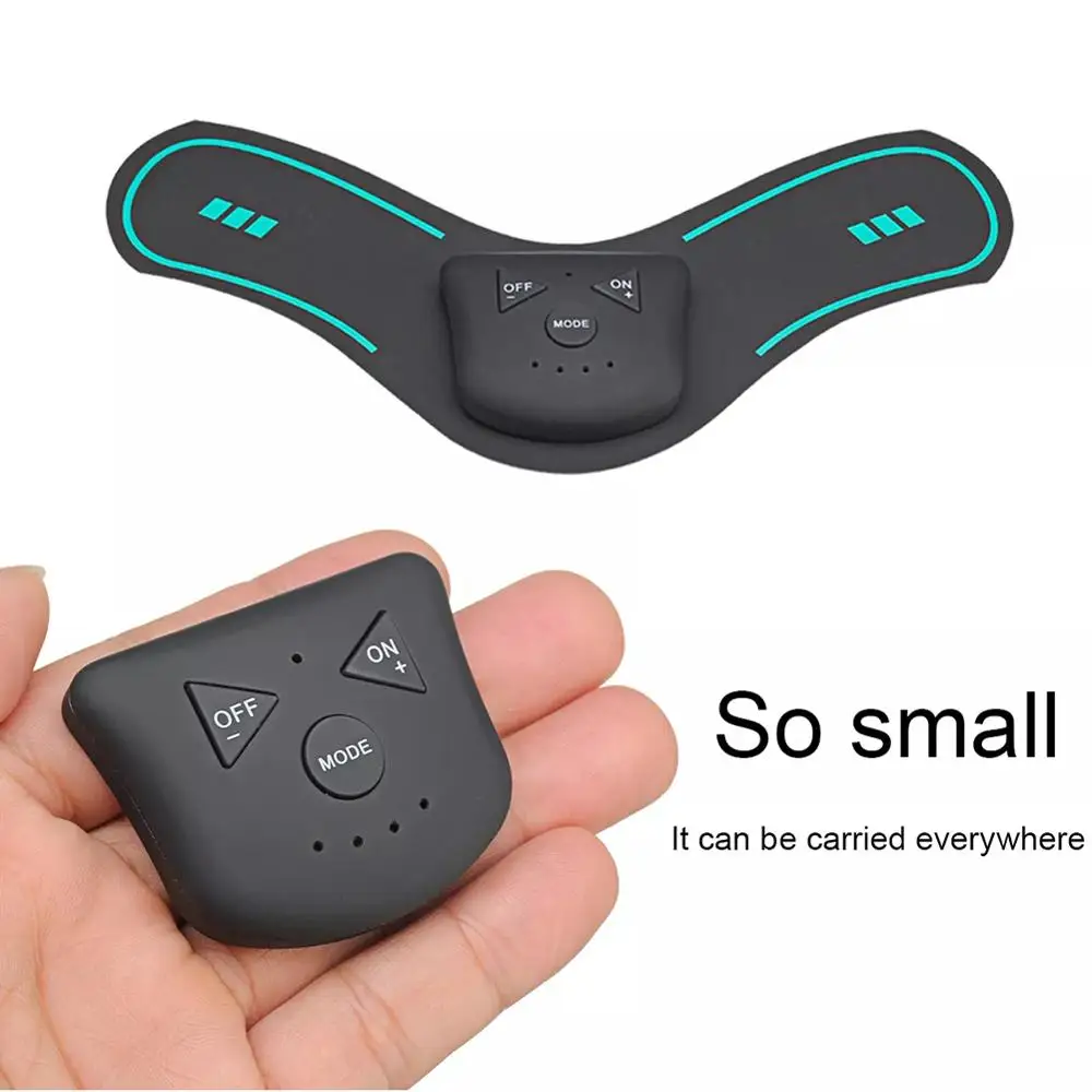 Mini Electric Neck Back Massager Muscle Stimulator Therapy Pressure Pain Relieve Swollen Cervical Shoulder Remover