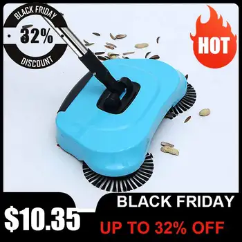 

Push Type Hand Push Sweeper Magic Broom Dustpan Sweeping Machine Stainless Steel for Easily Portable Cleaning Elements