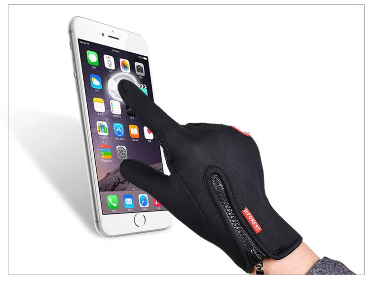Универсальные перчатки для велоспорта с сенсорным экраном, полный палец, велосипедные зимние теплые перчатки для катания на лыжах, на открытом воздухе, для пеших прогулок, для езды на мотоцикле, спортивные перчатки