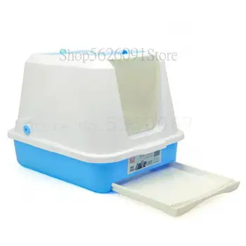 

Cat Sand Basin Fully Enclosed Large Cat Toilet Pine Double Cat Litter Box Lavatory Cat Products