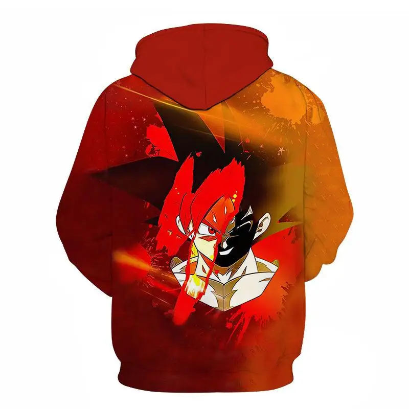 Dragon Ball Z Аниме 3D печать модная Толстовка Супер Saiyan крутая спортивная рубашка Гоку Вегета печать мультфильм Повседневная Толстовка