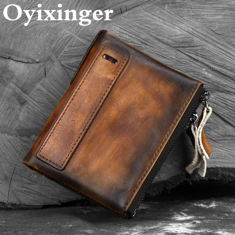 Кошелек Oyixinger мужской из натуральной кожи | Багаж и сумки