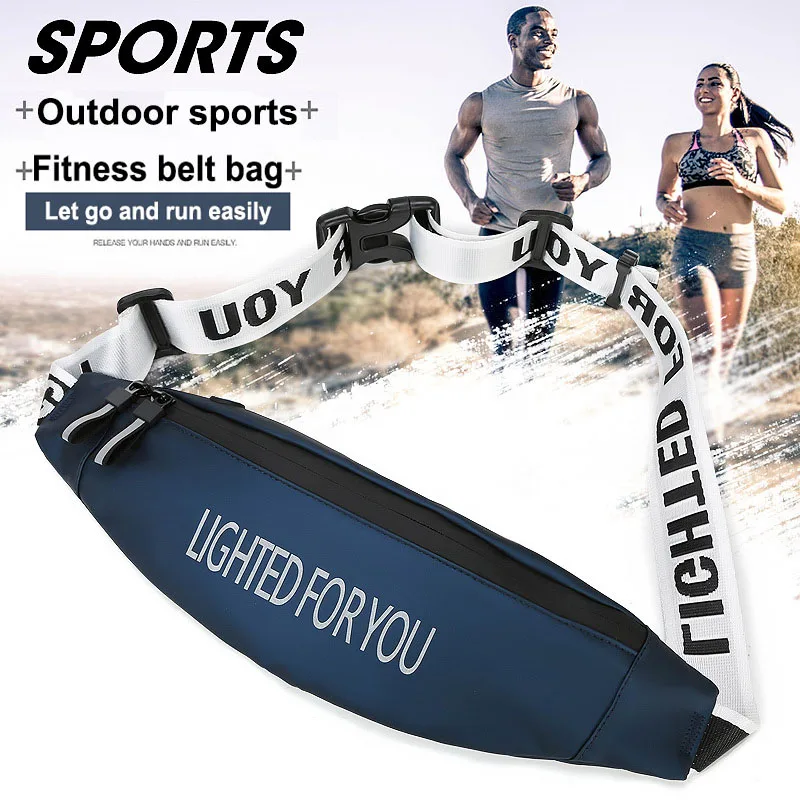 

Outdoor Close Fitting Sports Waterproof Reflective Large Capacity One Shoulder Diagonal Shopping Mountaineering Waist Bag