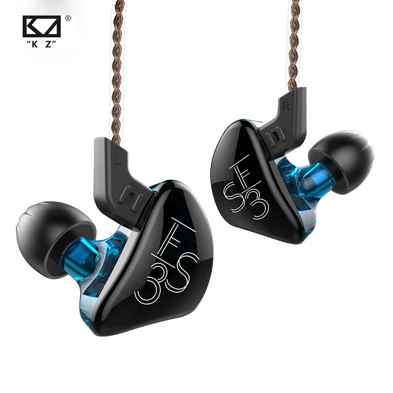 Гибридные наушники KZ ES3 1DD + 1BA Hi-Fi стереонаушники Спортивная гарнитура спортивные