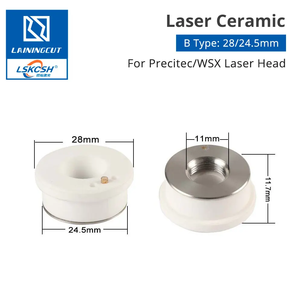 Лазерный Керамика 28/32 мм OEM Precitec WSX Raytools Lasermech возможностей KT B" CON YAG волоконный лазерный станок для резки Душевая насадка держатель