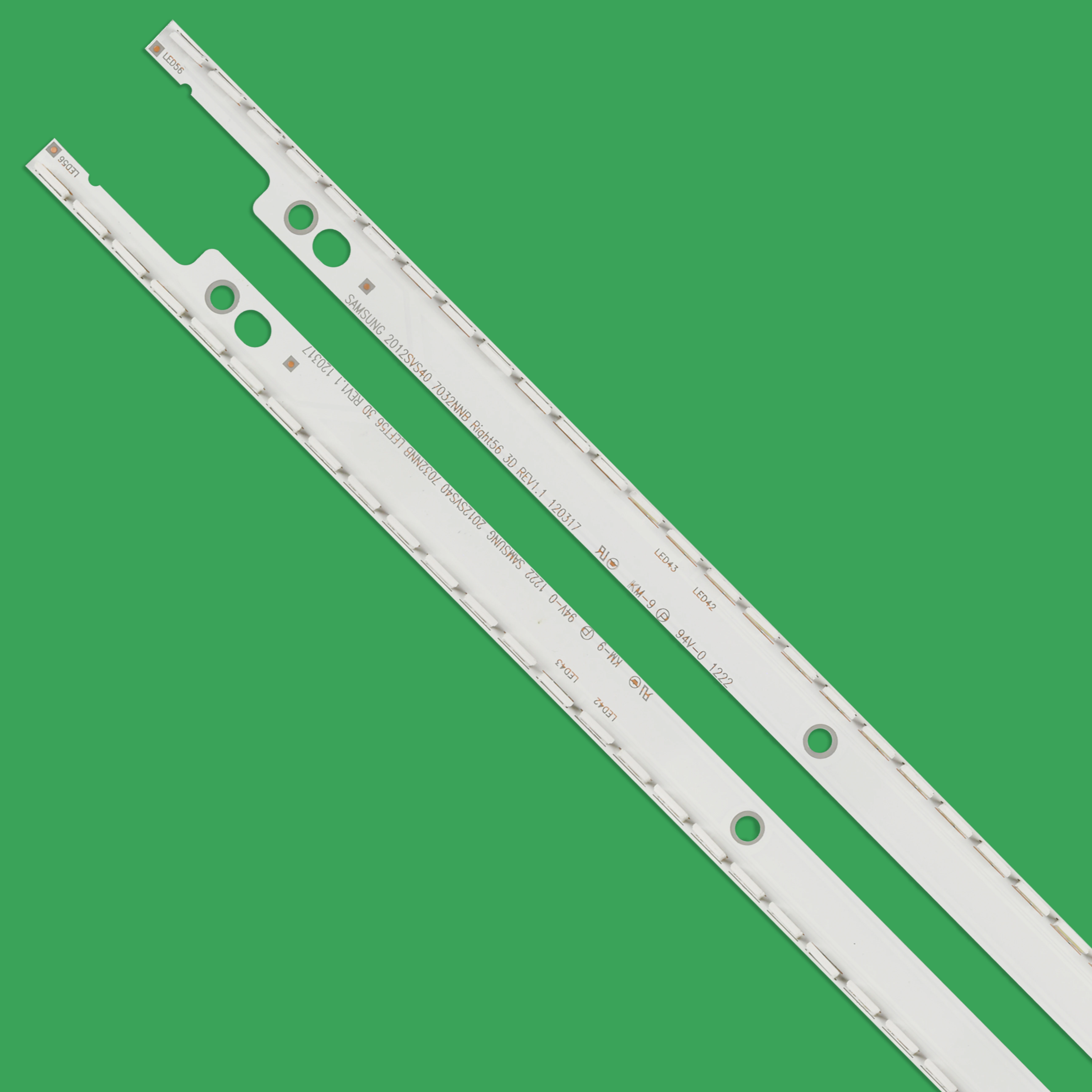 ο ŰƮ 2 PCS 56LED 500mm LED Ʈ Ʈ Ｚ UA40ES5500R 2012SVS40 7032NNB RIGHT56 LEFT56 3D BN96-21712A 21711A