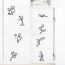 Крестообразная новая стильная креативная клейкая бумага для футбола, Экологически чистая, детская комната, студенческое спальное место, Spo