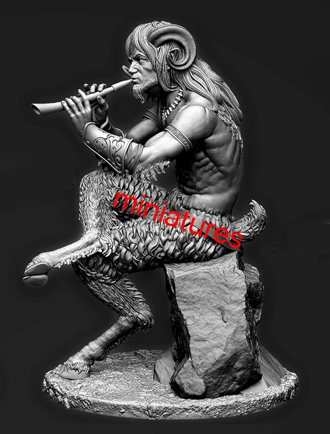 1/32 54 мм древний человек воин сидеть модельная фигурка из смолы наборы
