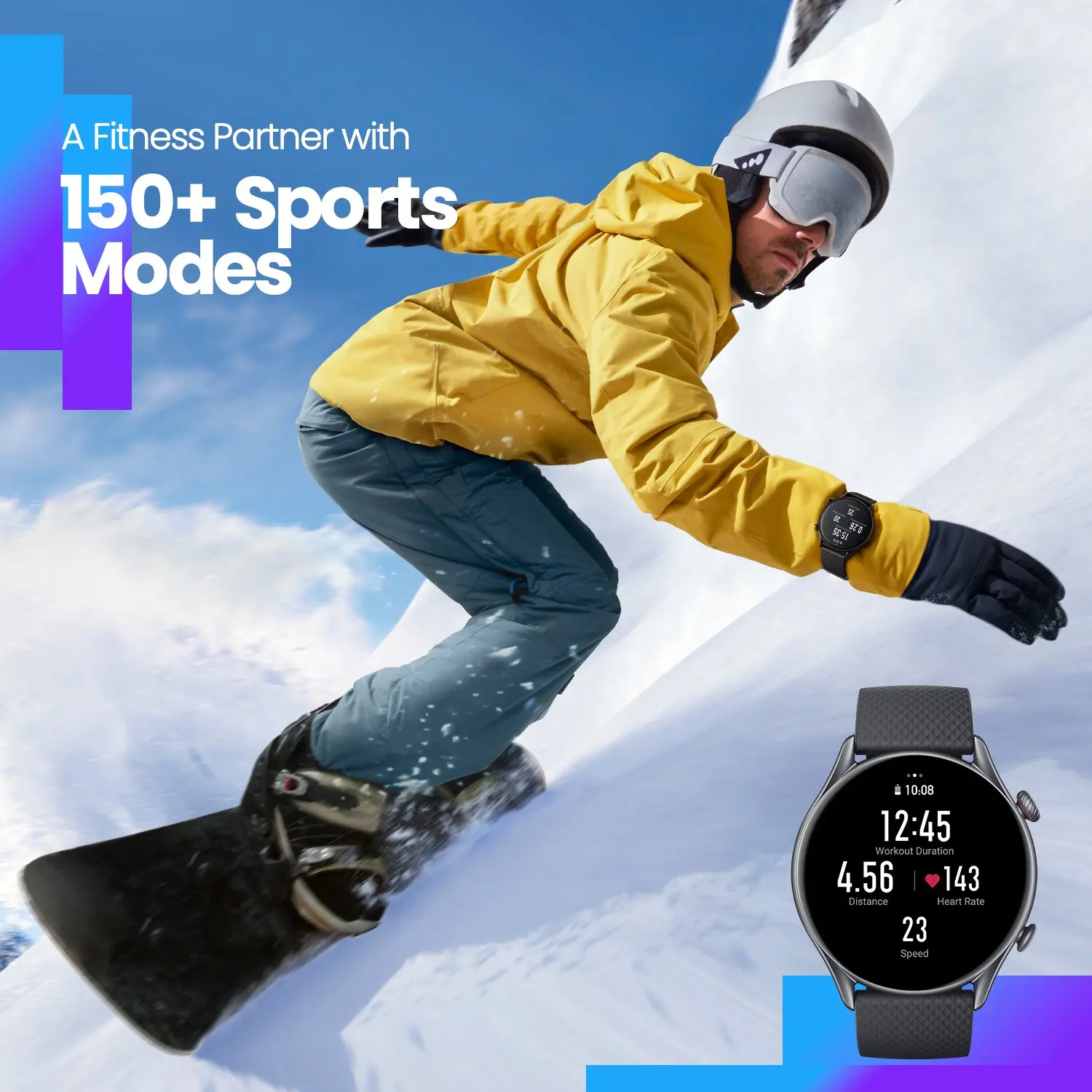Amazfit GTR 3 Pro GTR-3 Pro Ʈ ð AMOLED ÷ Zepp OS App 12  ͸  ȵ̵
